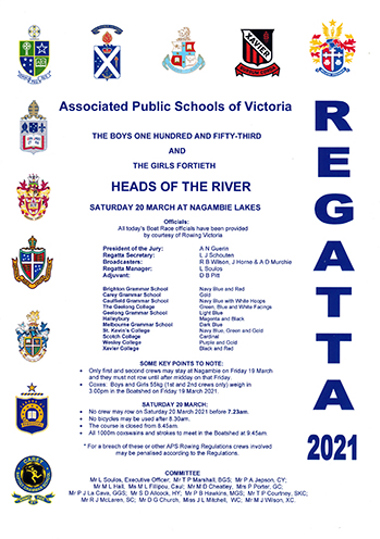 2021 regatta program